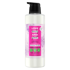 Love Beauty and Planet front bottle showing 32 oz label and curl benefits