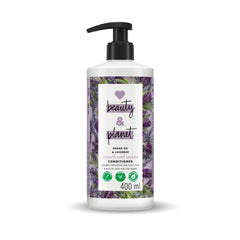 Love Beauty And Planet front 400ml bottle showing product and lavender benefit
