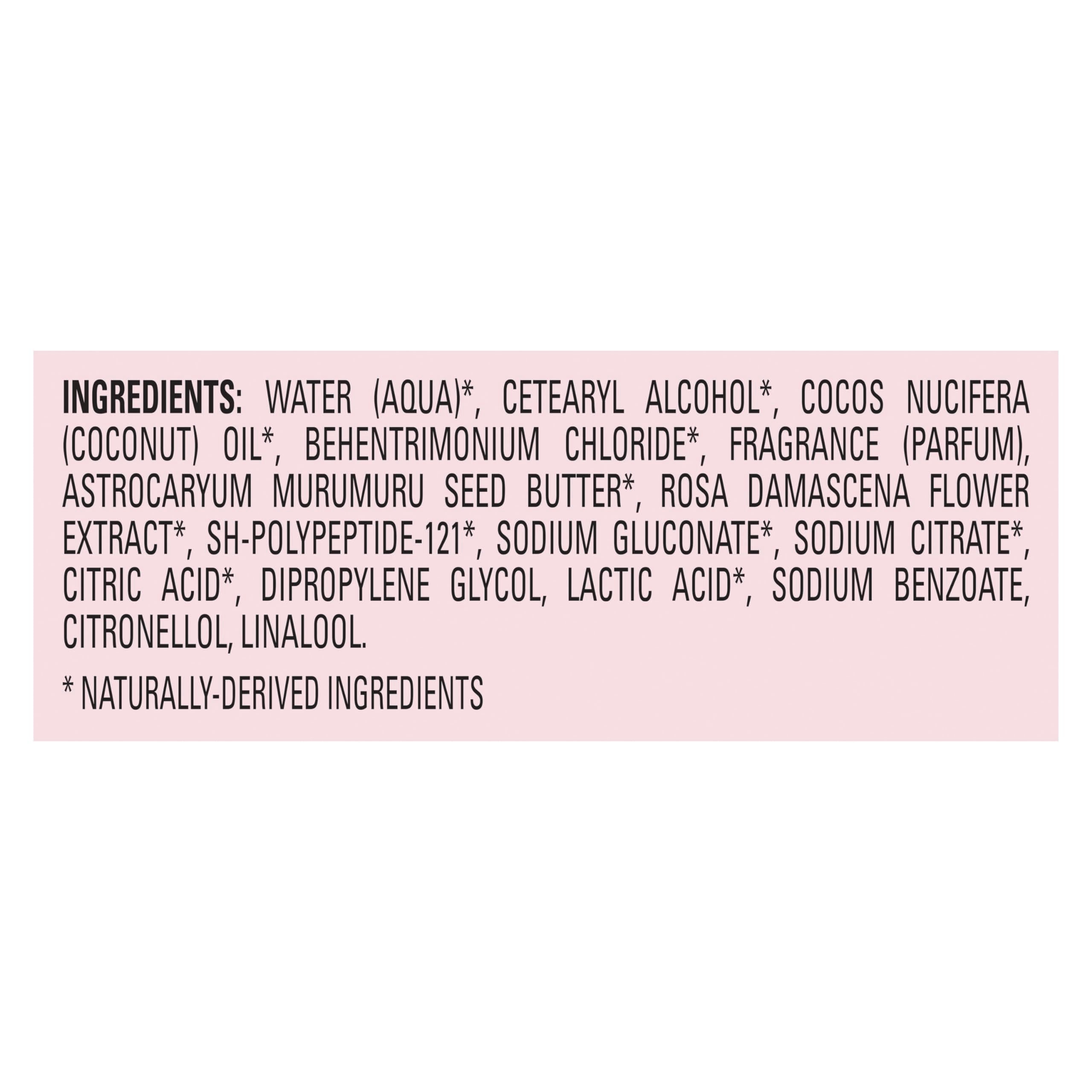 Love Beauty and Planet open cap revealing creamy consistency for smoothness benefit