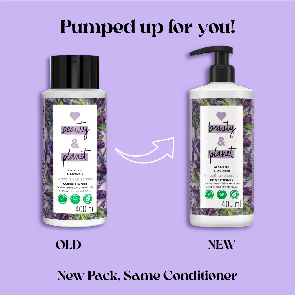 Love Beauty And Planet pump cap detail for easy dispensing and travel-friendly use