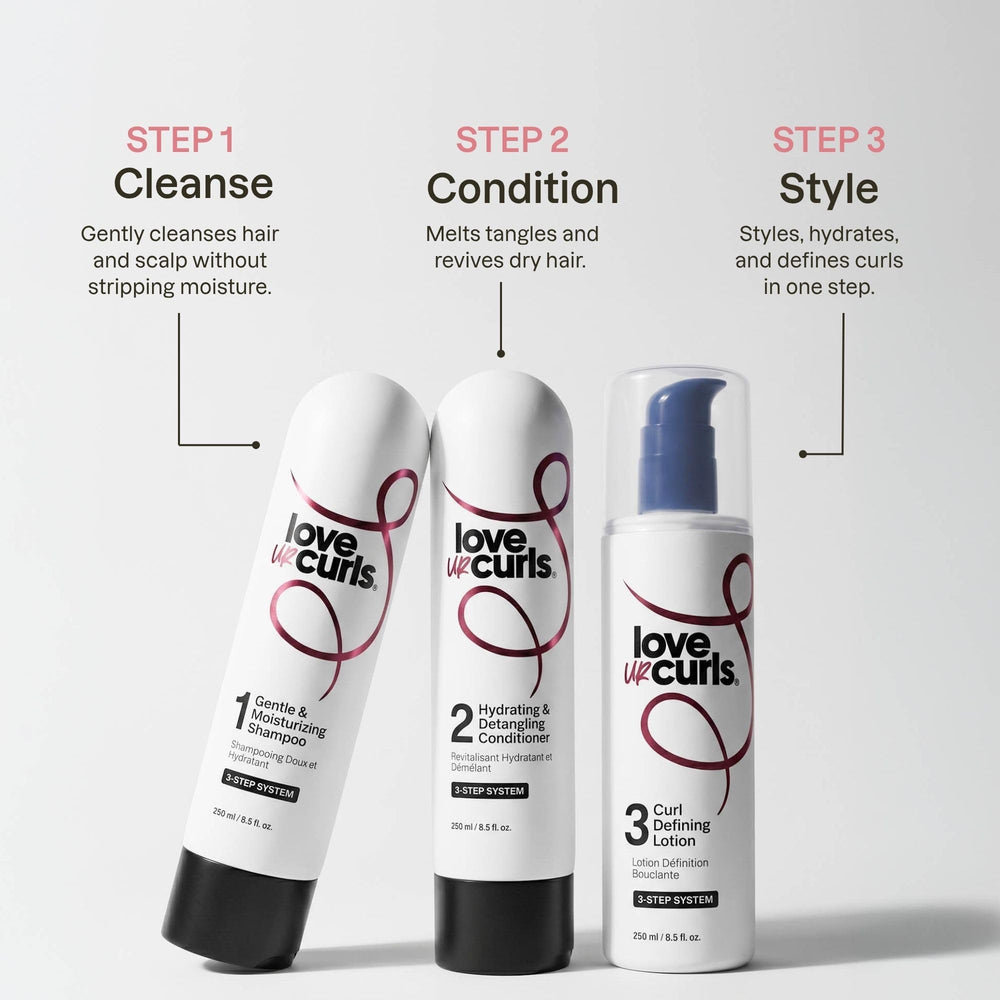 Love Ur Curls conditioner cream close-up demonstrating rich slip