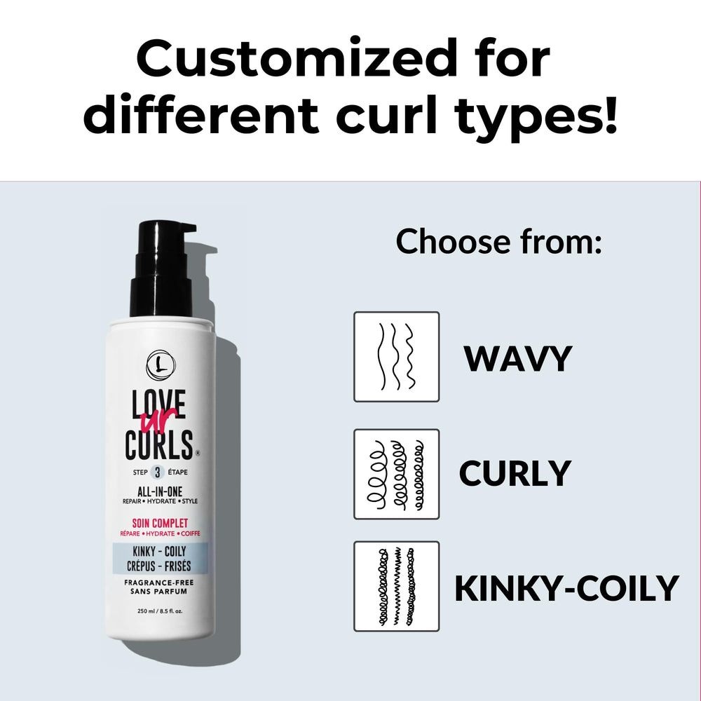 Love Ur Curls cream on palm illustrating easy application and quick absorption