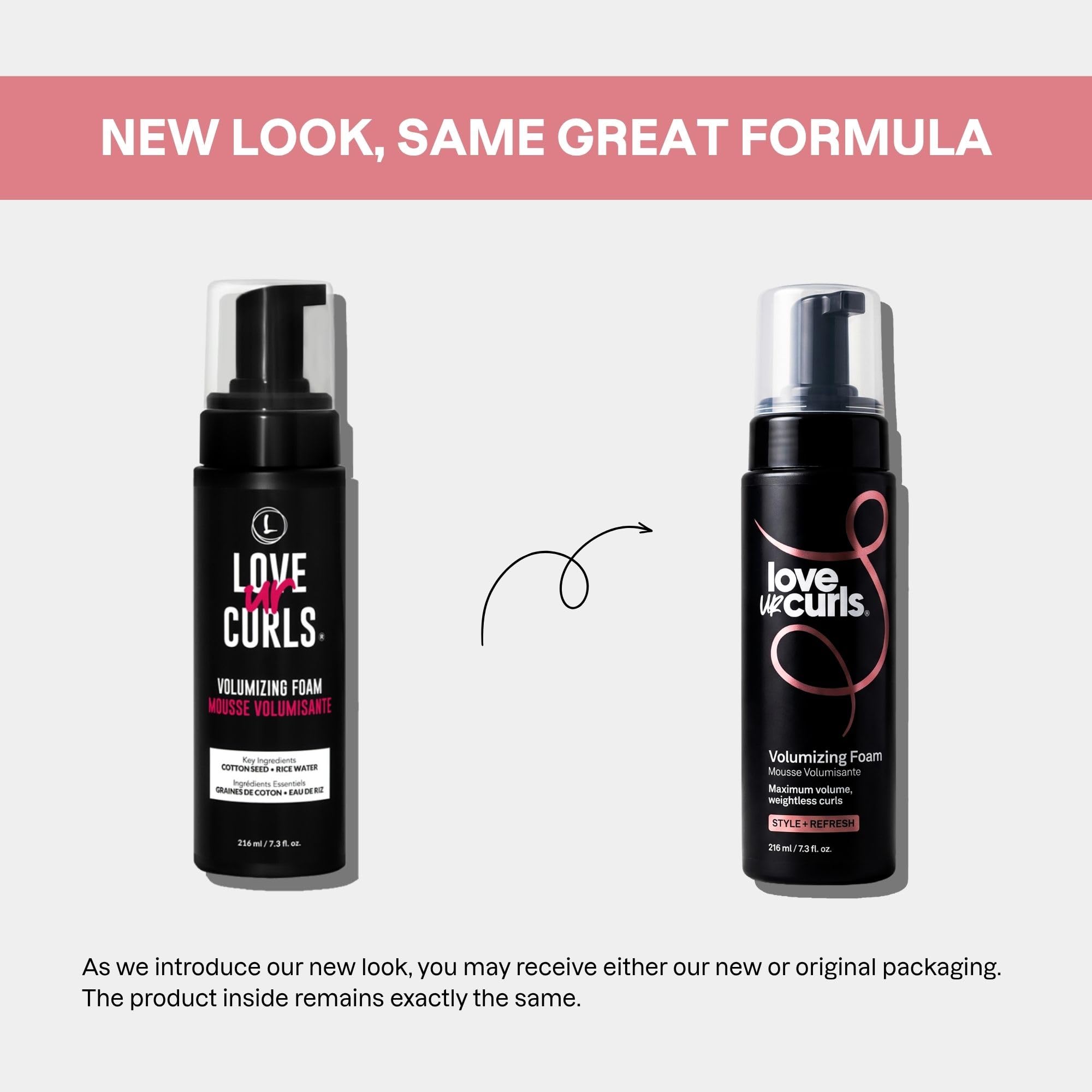 Love Ur Curls root lift before and after comparison for fuller hair