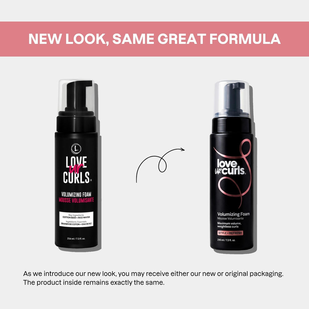 Love Ur Curls root lift before and after comparison for fuller hair