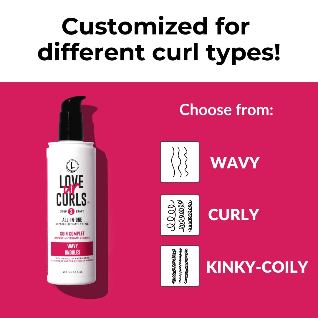 Love Ur Curls shampoo pump close-up illustrating gentle cleansing action