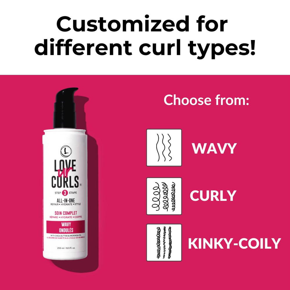 Love Ur Curls shampoo pump close-up illustrating gentle cleansing action