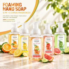 Lovery Citrus Blend bottle label close-up highlighting fragrance and natural formula