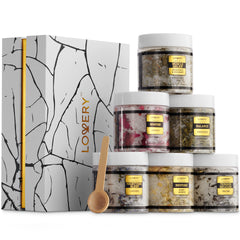 LOVERY gift box front display showing elegant marble and gold packaging benefit ready-to-give