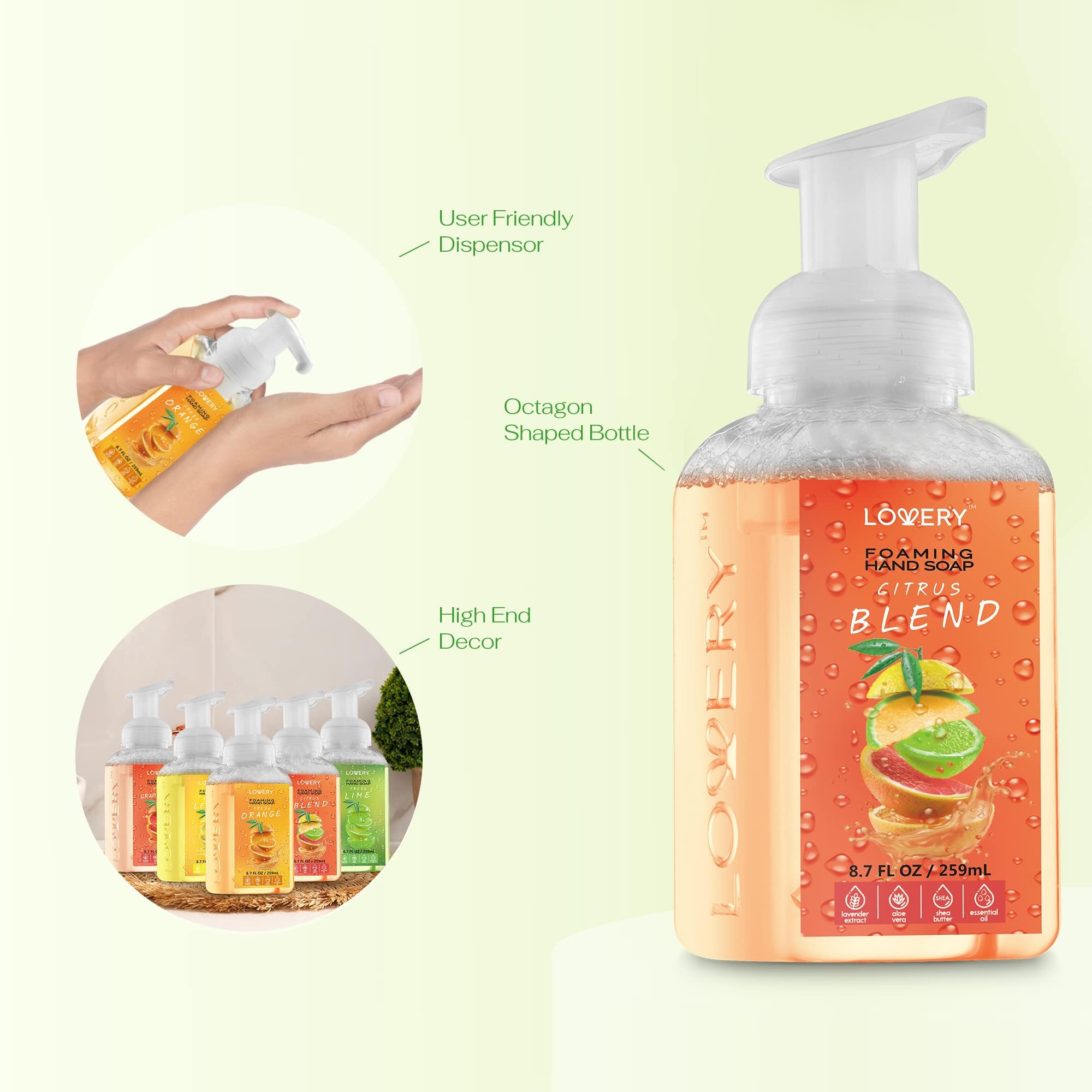 Lovery foaming texture close-up showing airy foam and moisturizing finish