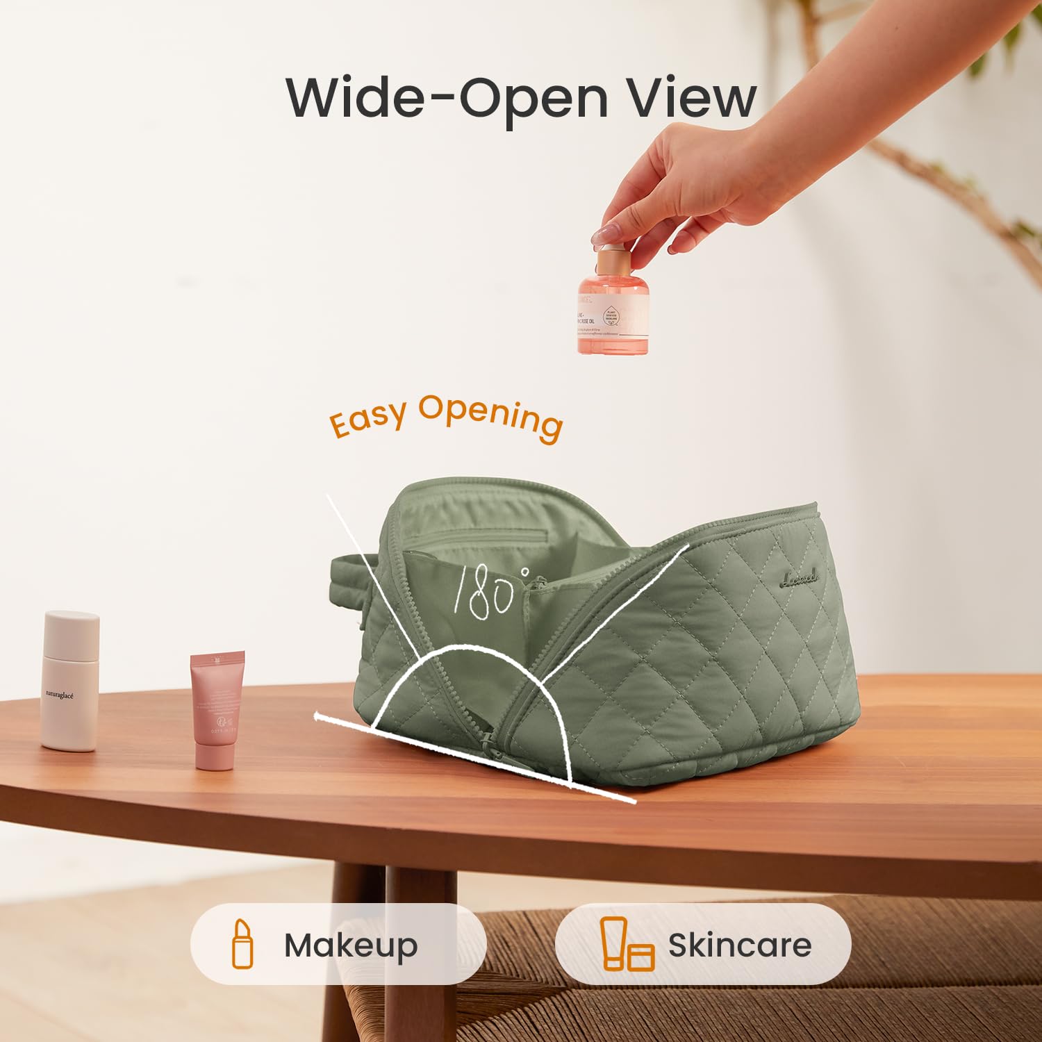 LOVEVOOK open 180-degree layout displays full visibility and quick access