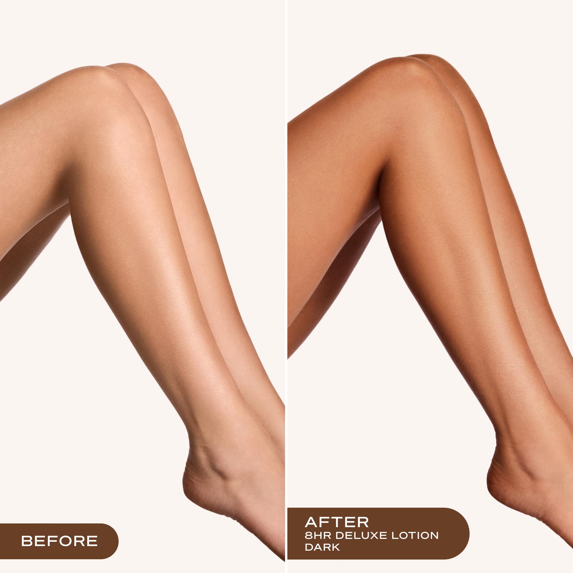 Applying Loving Tan with mitt demonstrates even blending and streak prevention