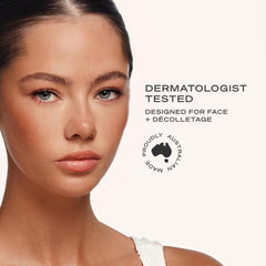 Loving Tan application on hand demonstrating the integrated colour guide for accurate, streak-free placement