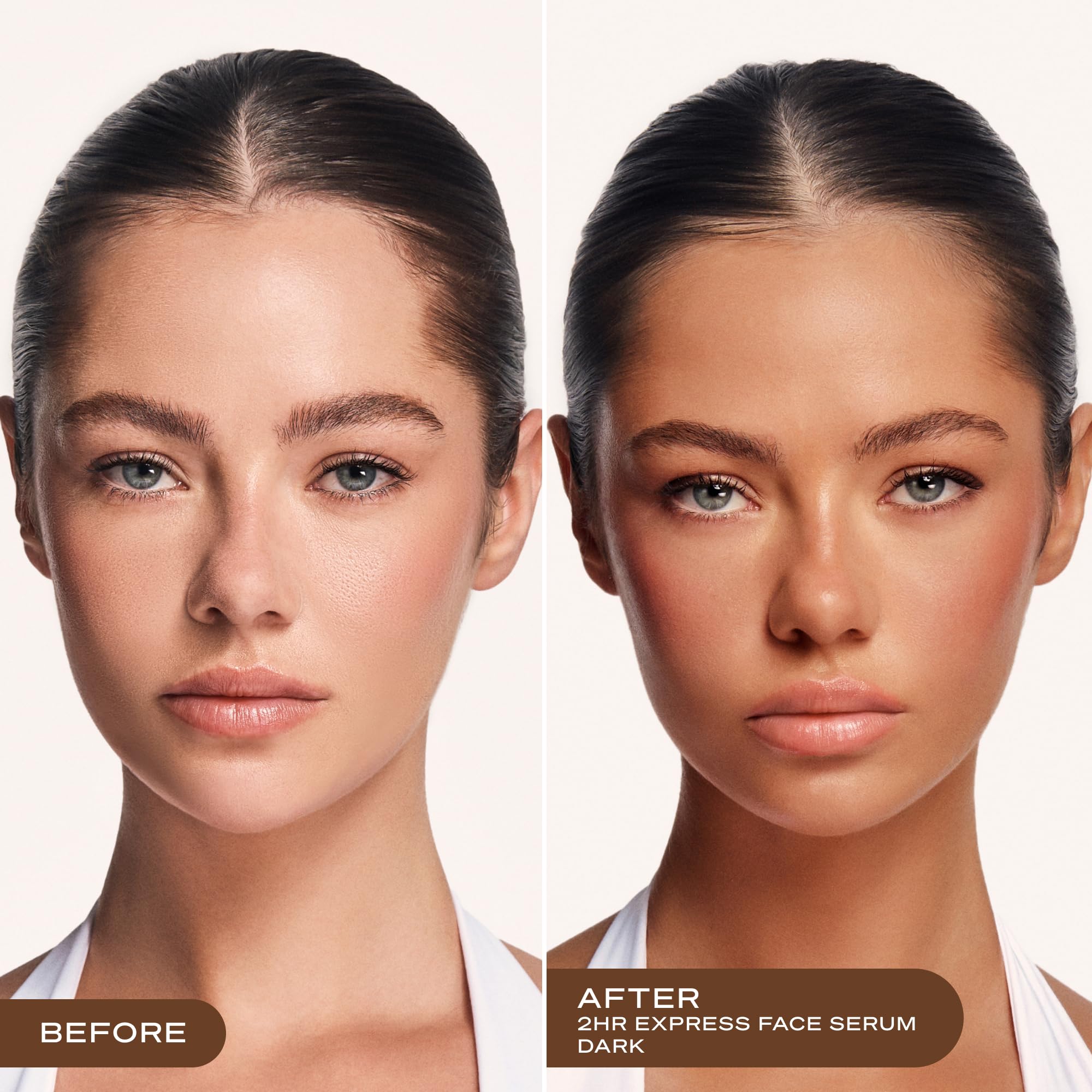 Loving Tan tinted guide on skin during application ensuring even, streak-free coverage