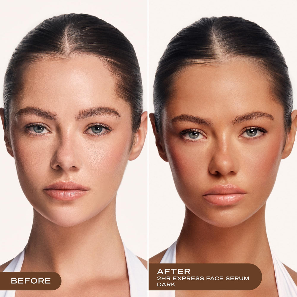 Loving Tan tinted guide on skin during application ensuring even, streak-free coverage
