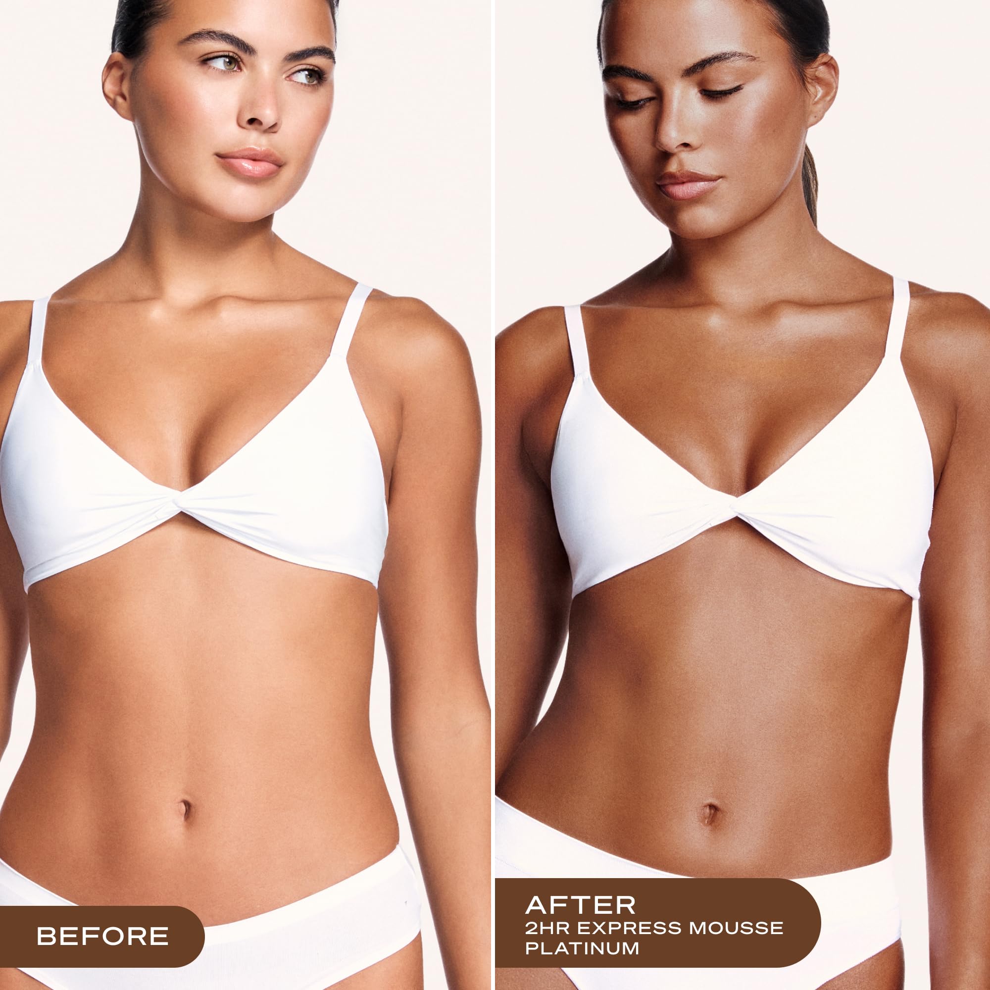 Loving Tan pump dispensing mousse for quick, mess-free application