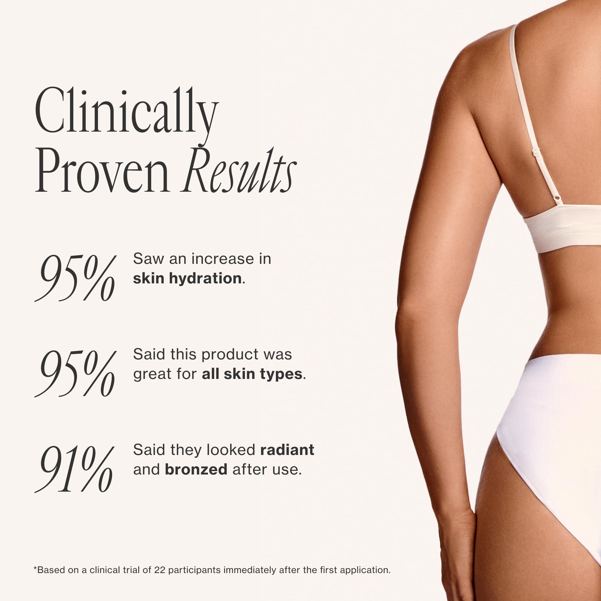 Loving Tan ingredients label close-up highlighting shea butter and vitamin E benefits