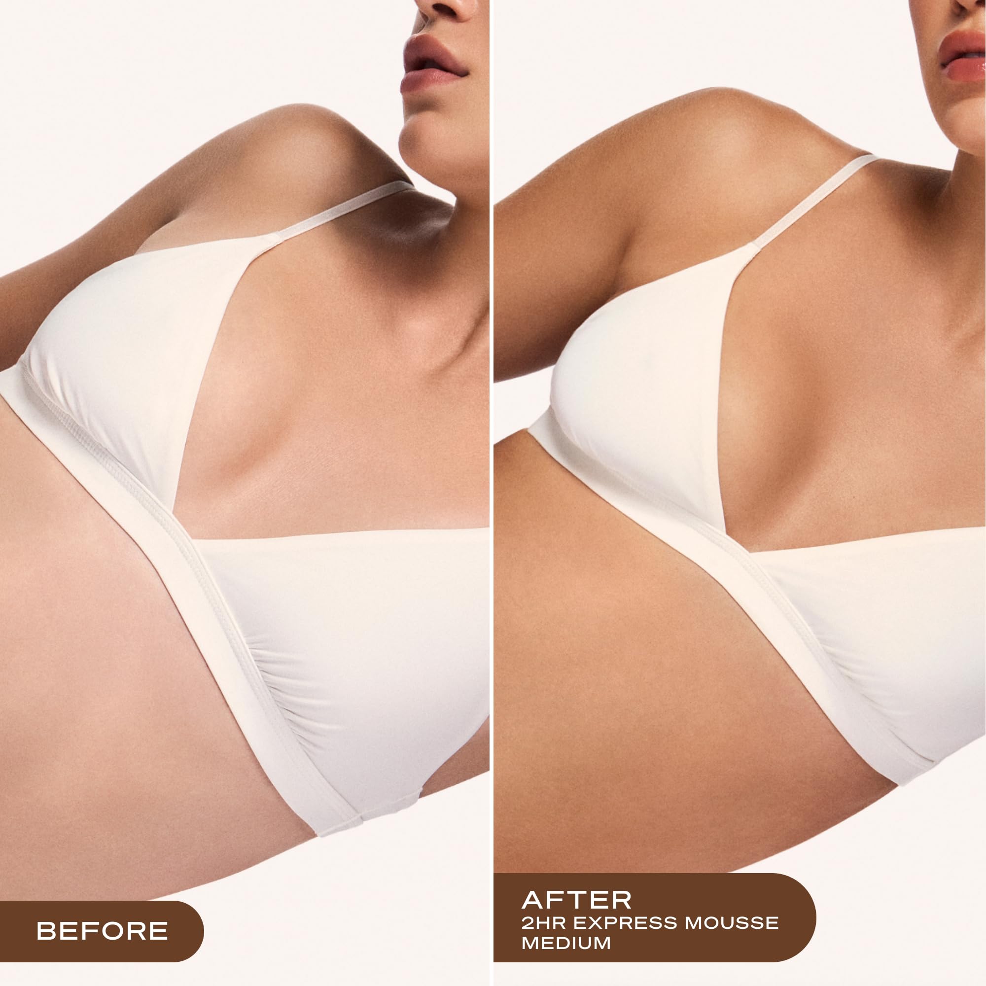 Loving Tan mitt application action demonstrating streak-free blending benefit