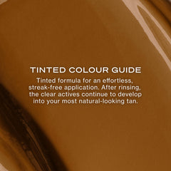 Loving Tan tinted lotion close up, displays visible colour guide for precise application