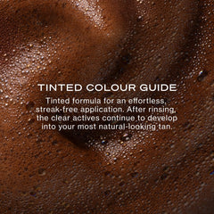 Loving Tan applicator mitt with mousse demonstrating even application and streak-free finish