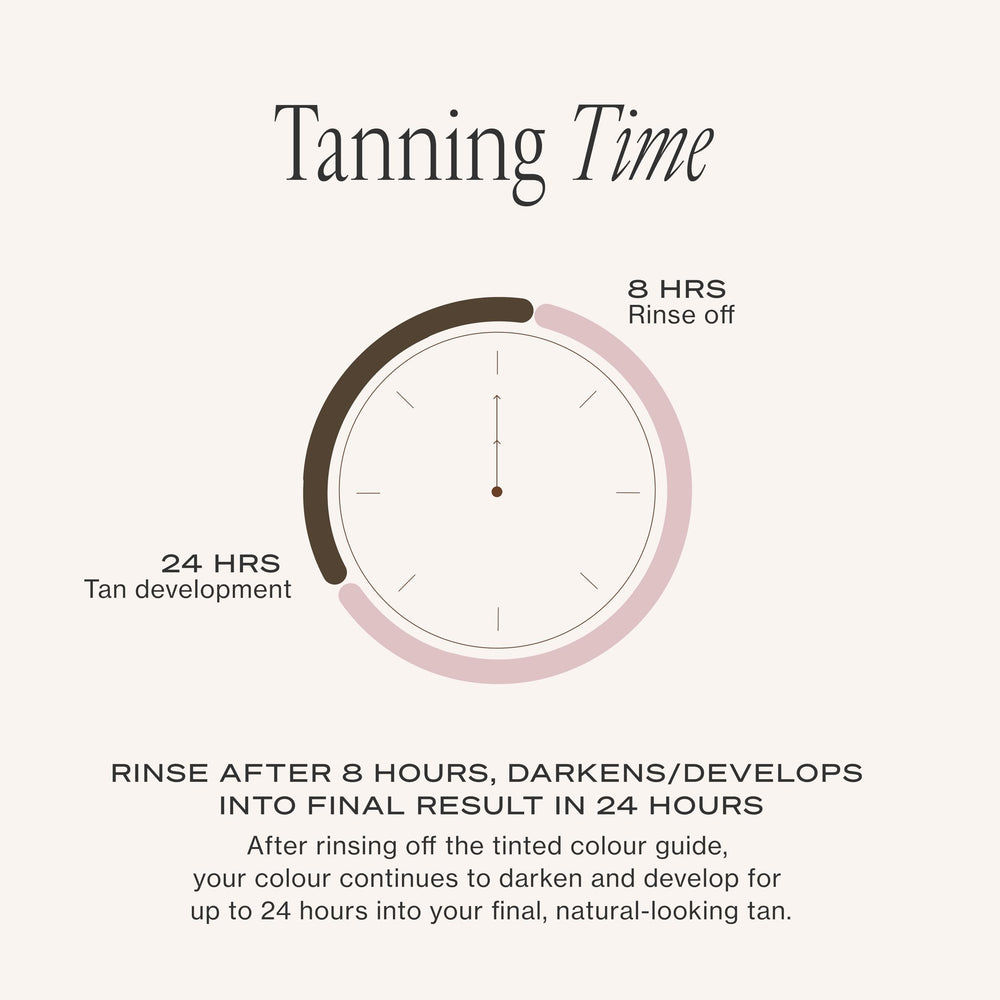 Loving Tan lifestyle shot on model demonstrating salon-quality glowing skin