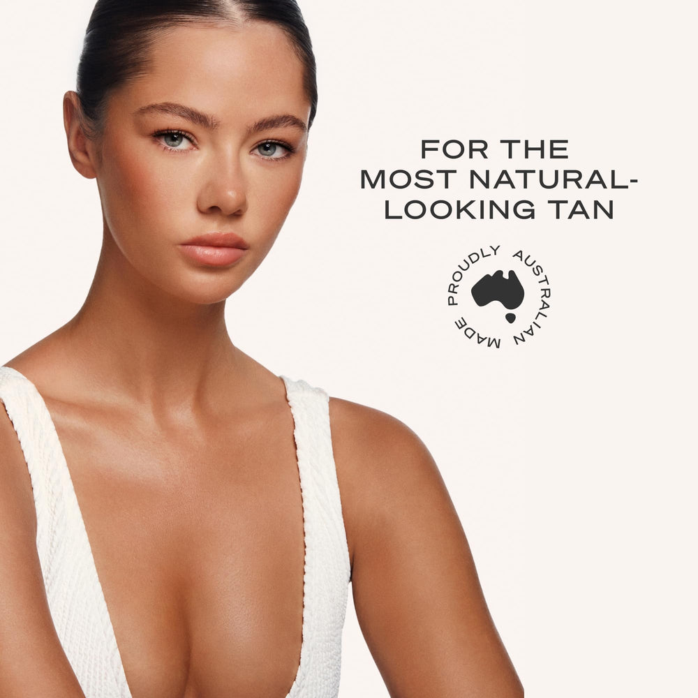 Loving Tan skin close-up after eight hours showing developed deep natural-looking tan