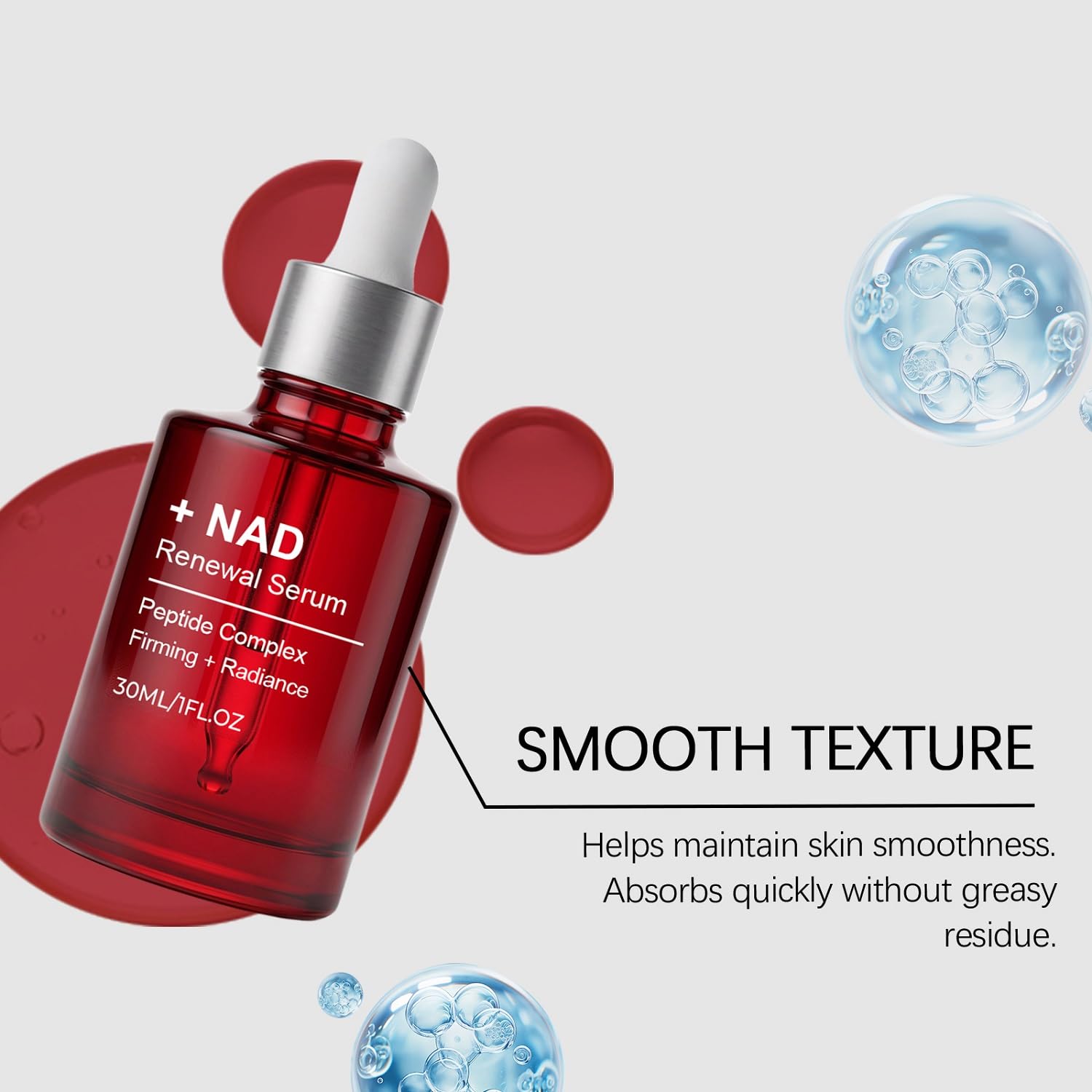 LOYOTICE applying serum to face and neck to boost firmness benefit