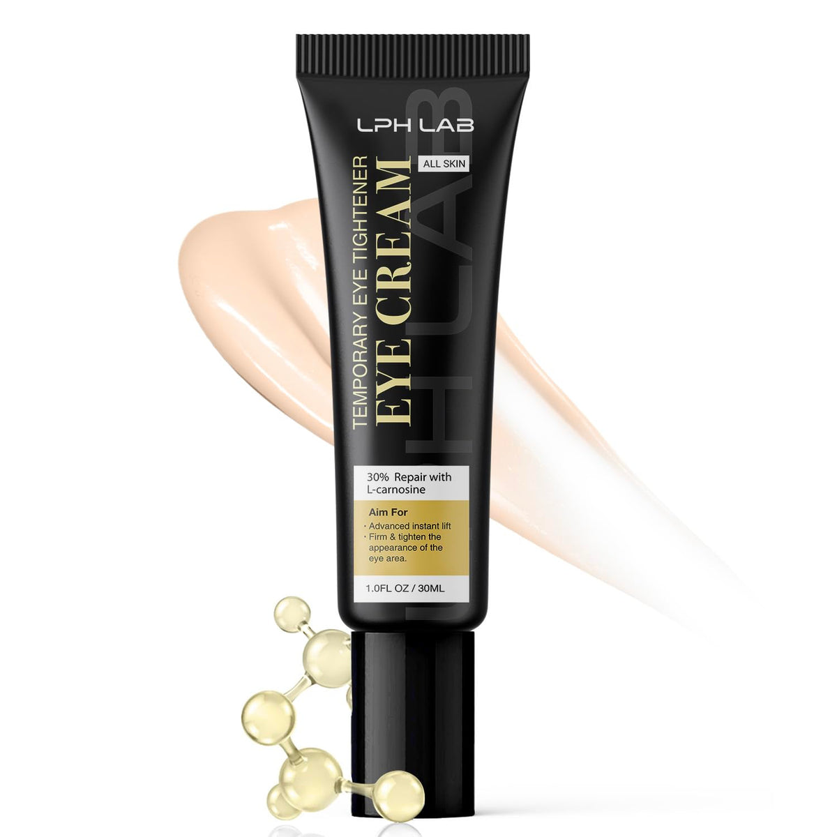 LPH LAB front packaging showing tube and benefits for a refreshed look