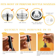 LTBL bottom-fill connection close-up demonstrating quick, spill-free refills