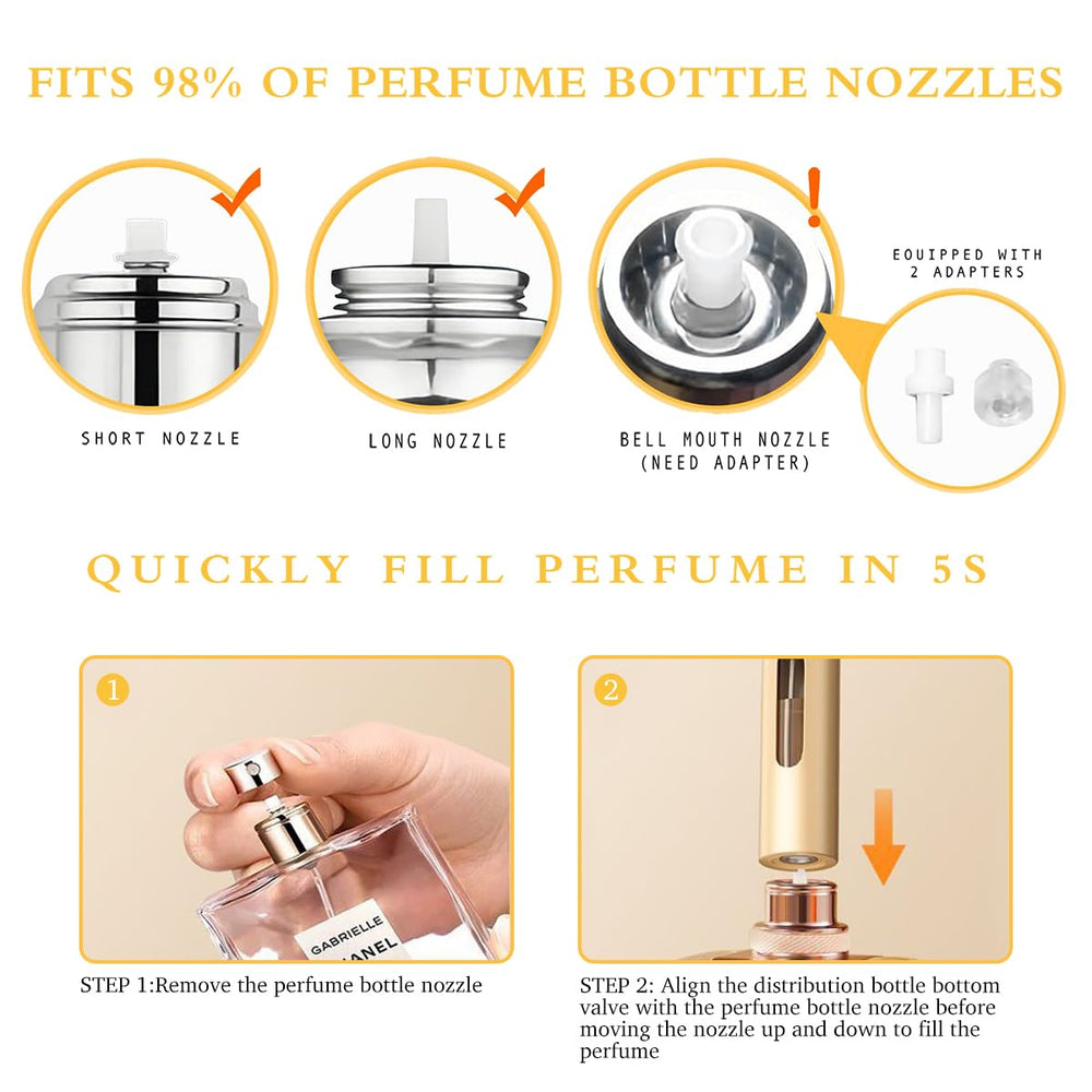LTBL inner glass bottle with copper base close-up preserving fragrance benefit