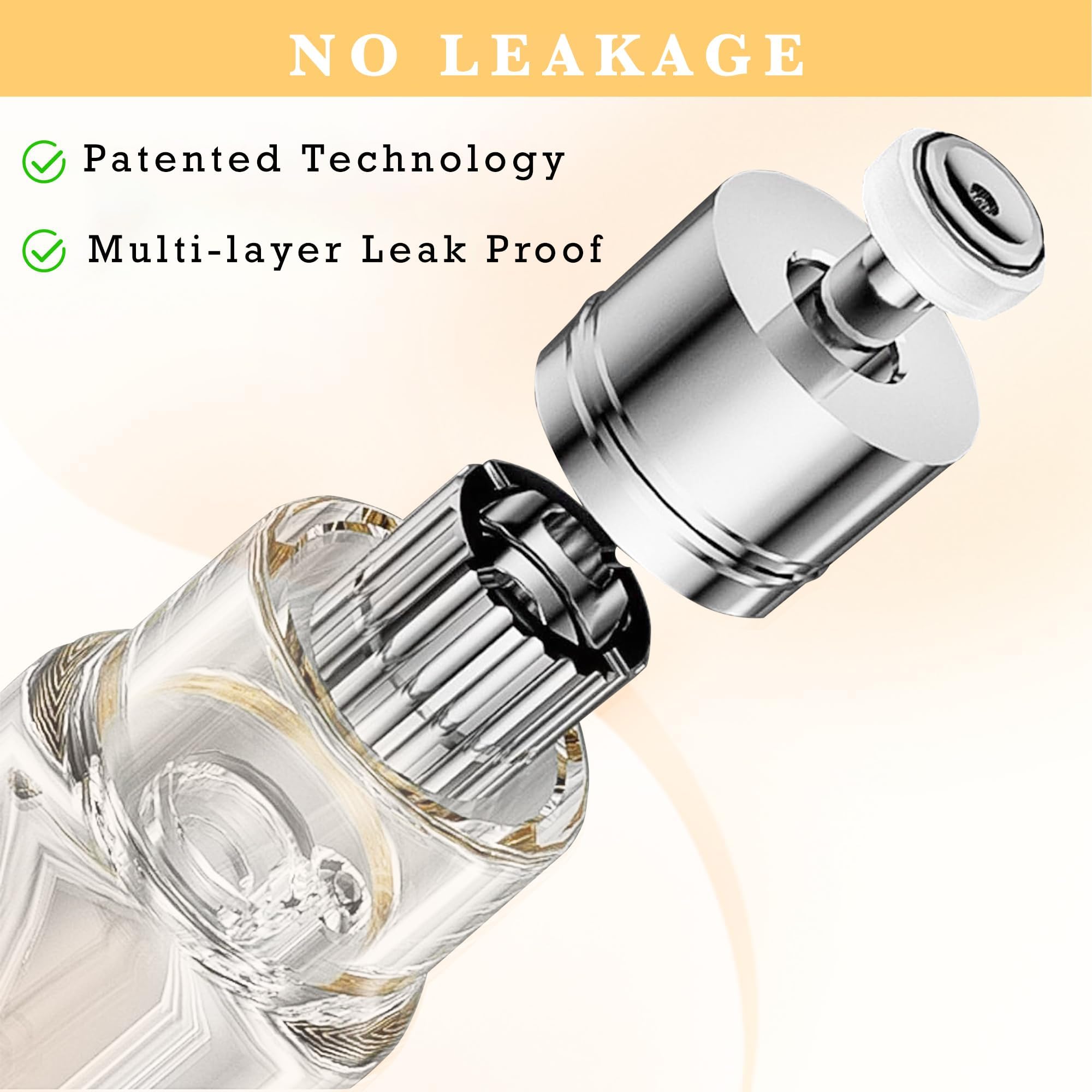 LTBL spray nozzle close-up showing nano-fine mist for efficient coverage