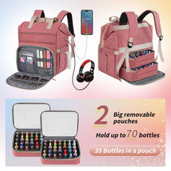 LTINVECK open top compartment with nail lamp demonstrating organized storage