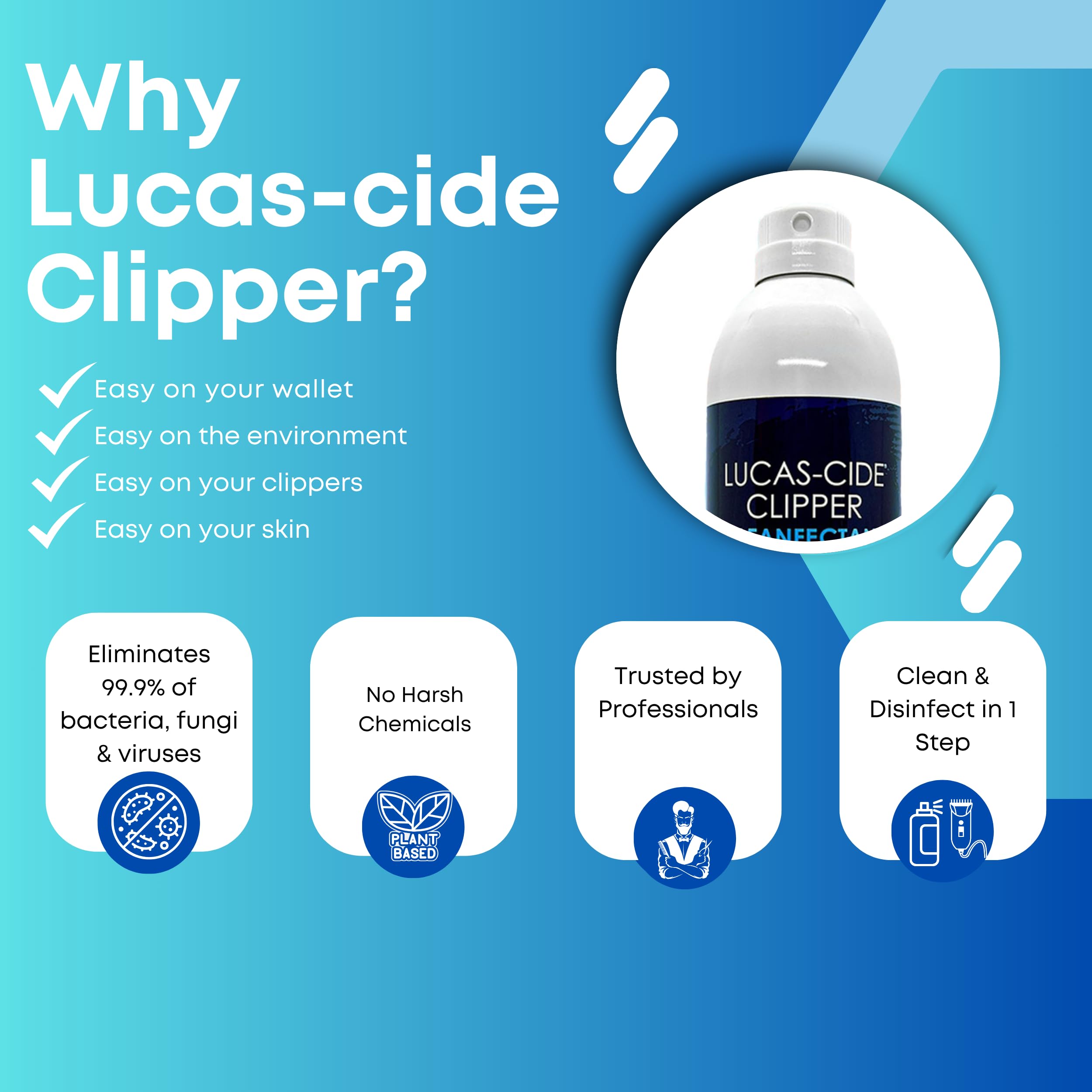 LUCAS-CIDE bottle in hand demonstrating 16 fl oz size and portability