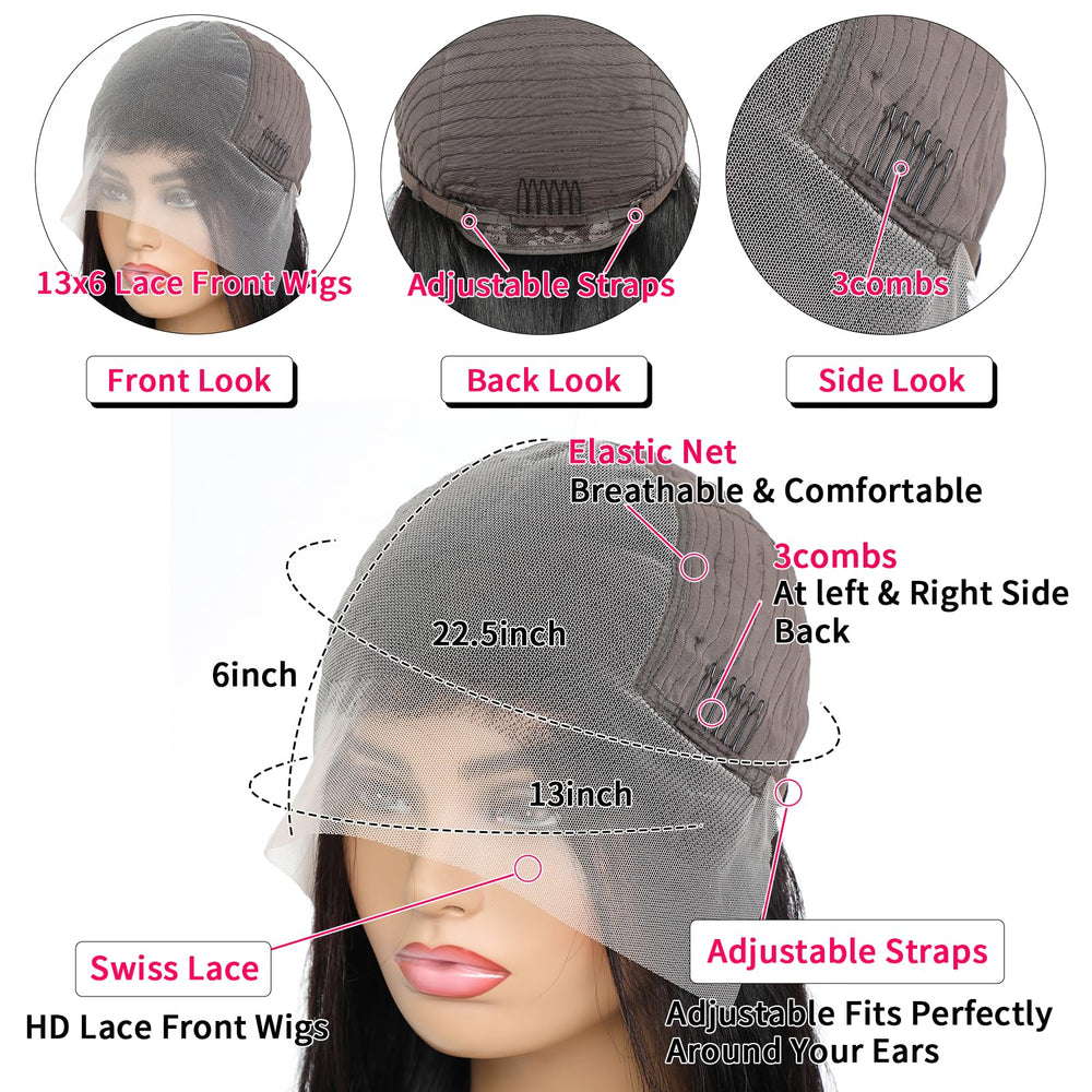 Lucksee interior cap with straps and combs for secure comfortable fit benefit