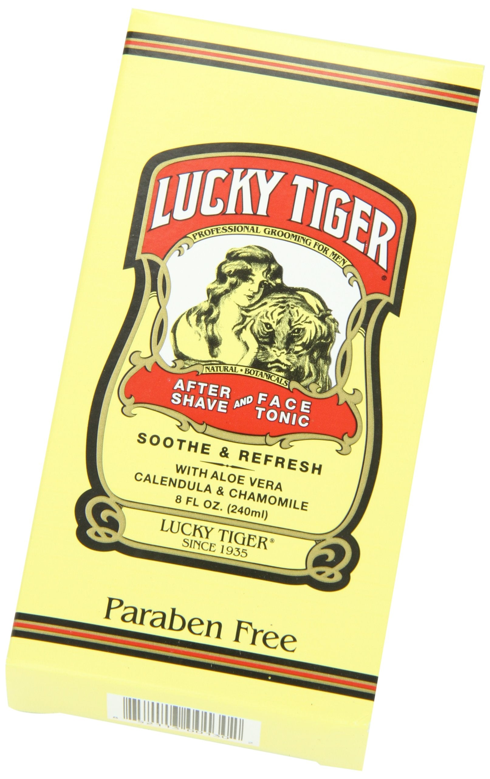 Lucky Tiger close-up of texture with aloe and calendula accents illustrating soothing action