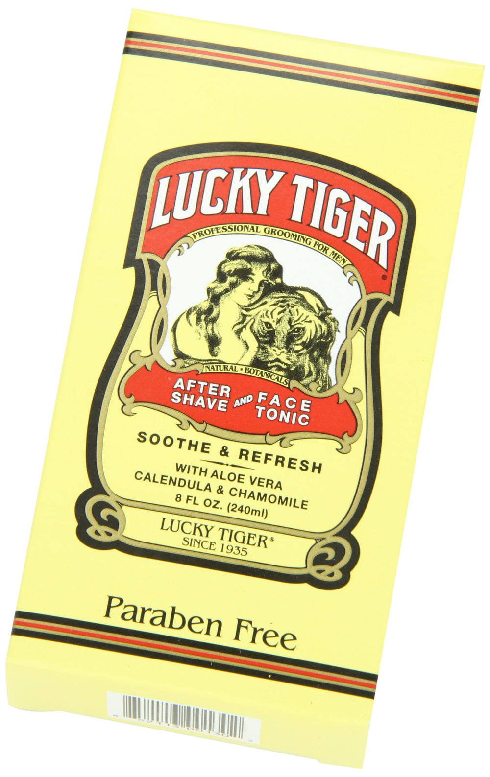 Lucky Tiger close-up of texture with aloe and calendula accents illustrating soothing action