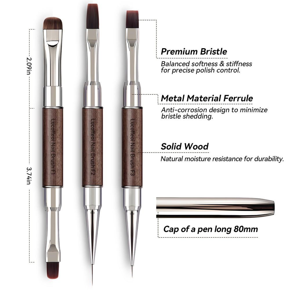 Lucoffeoi wooden handle grip highlighting ergonomic control and comfortable precision