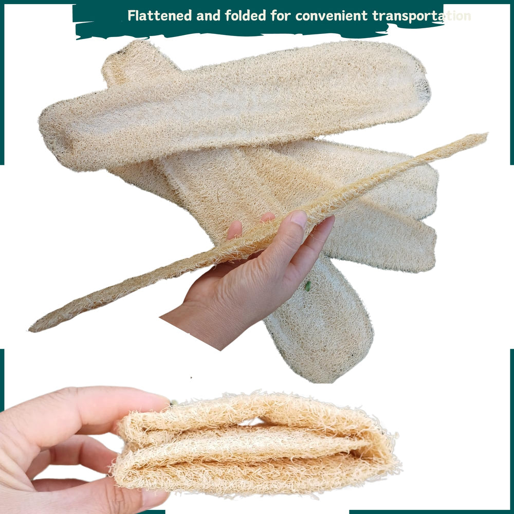 LUFAFY close-up of loofah fibers highlighting gentle exfoliation texture