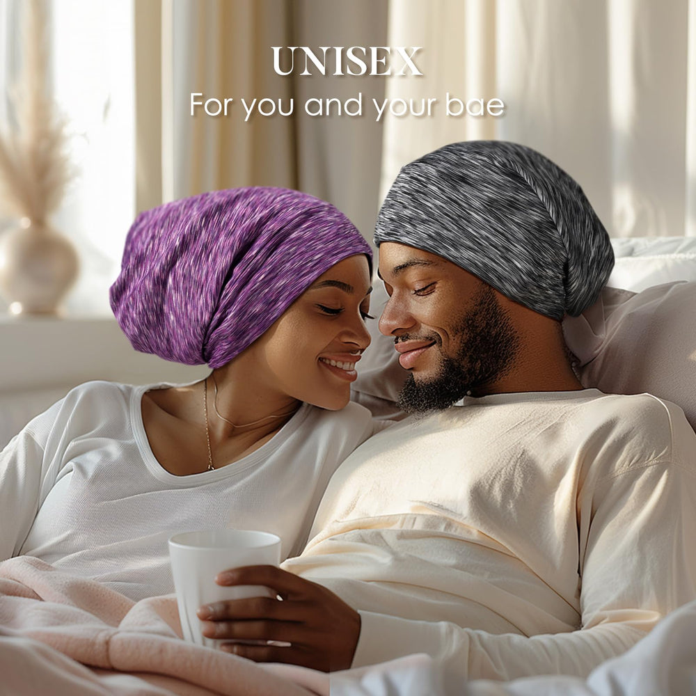 hand holding LULUSILK bonnet for scale to show lightweight and portable benefit