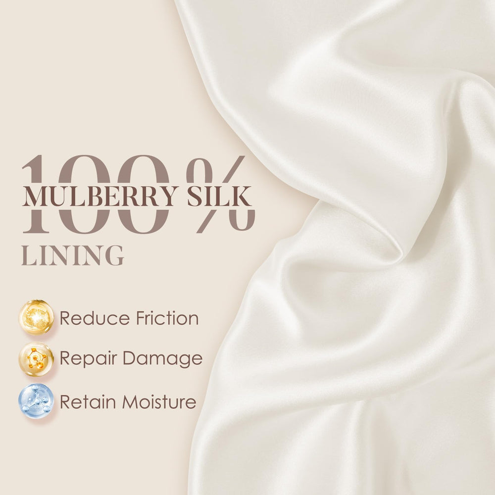 LULUSILK close-up silk texture highlighting smooth surface for less friction