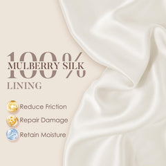 LULUSILK close-up silk texture highlighting smooth surface for less friction