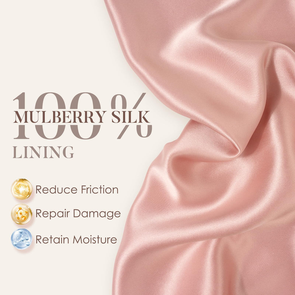 LULUSILK silk texture close-up highlighting smooth hair protection