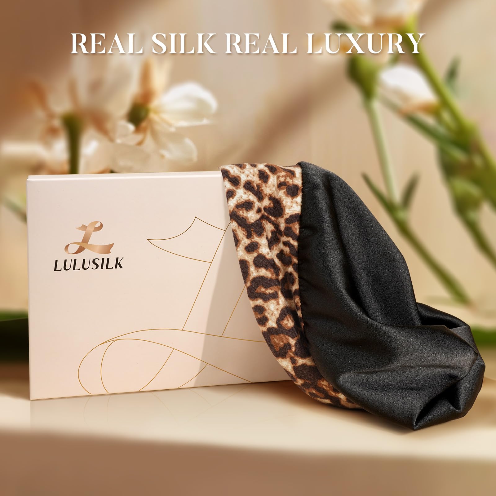 LULUSILK bonnet in gift box illustrating ready-to-gift presentation