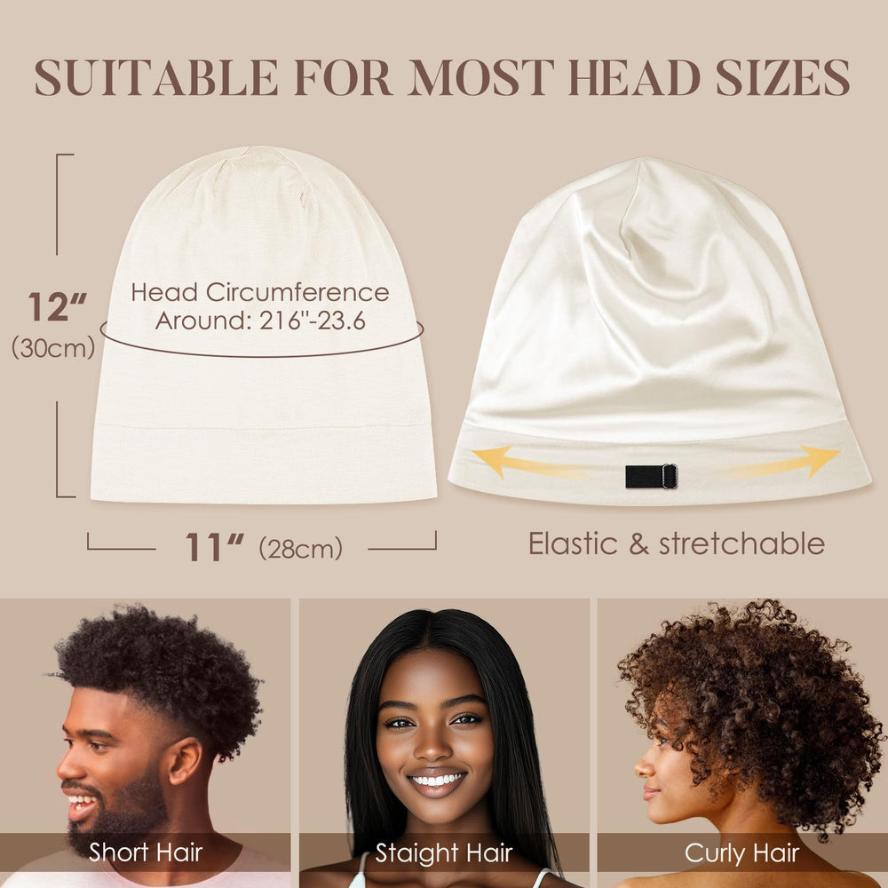 LULUSILK inside lining and capacity showing roomy space for long hair