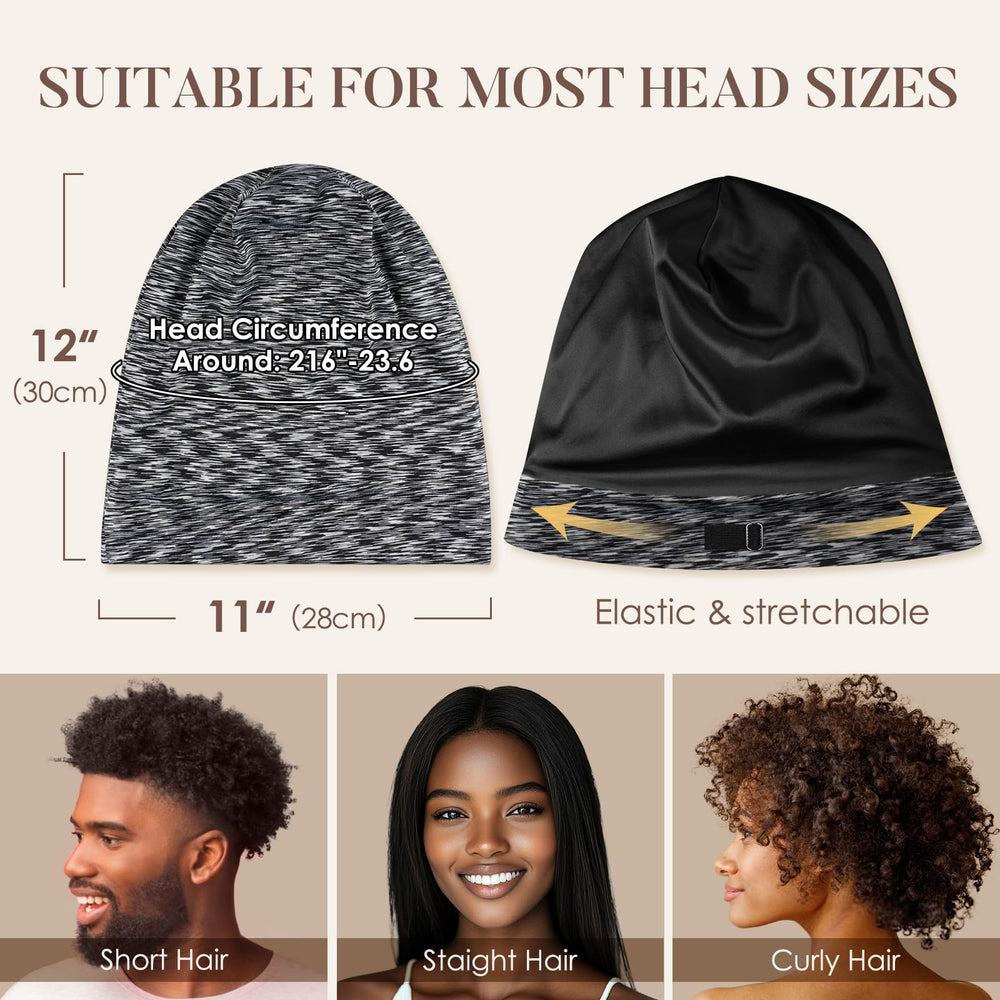 inside lining of LULUSILK bonnet showing modal-silk blend for breathable comfort