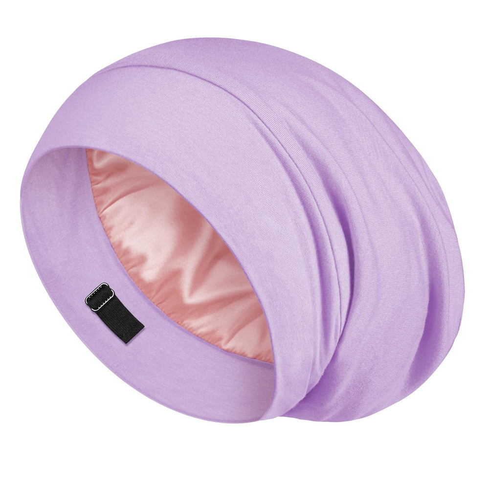 LULUSILK lavender bonnet front packaging showing elegant design and protection