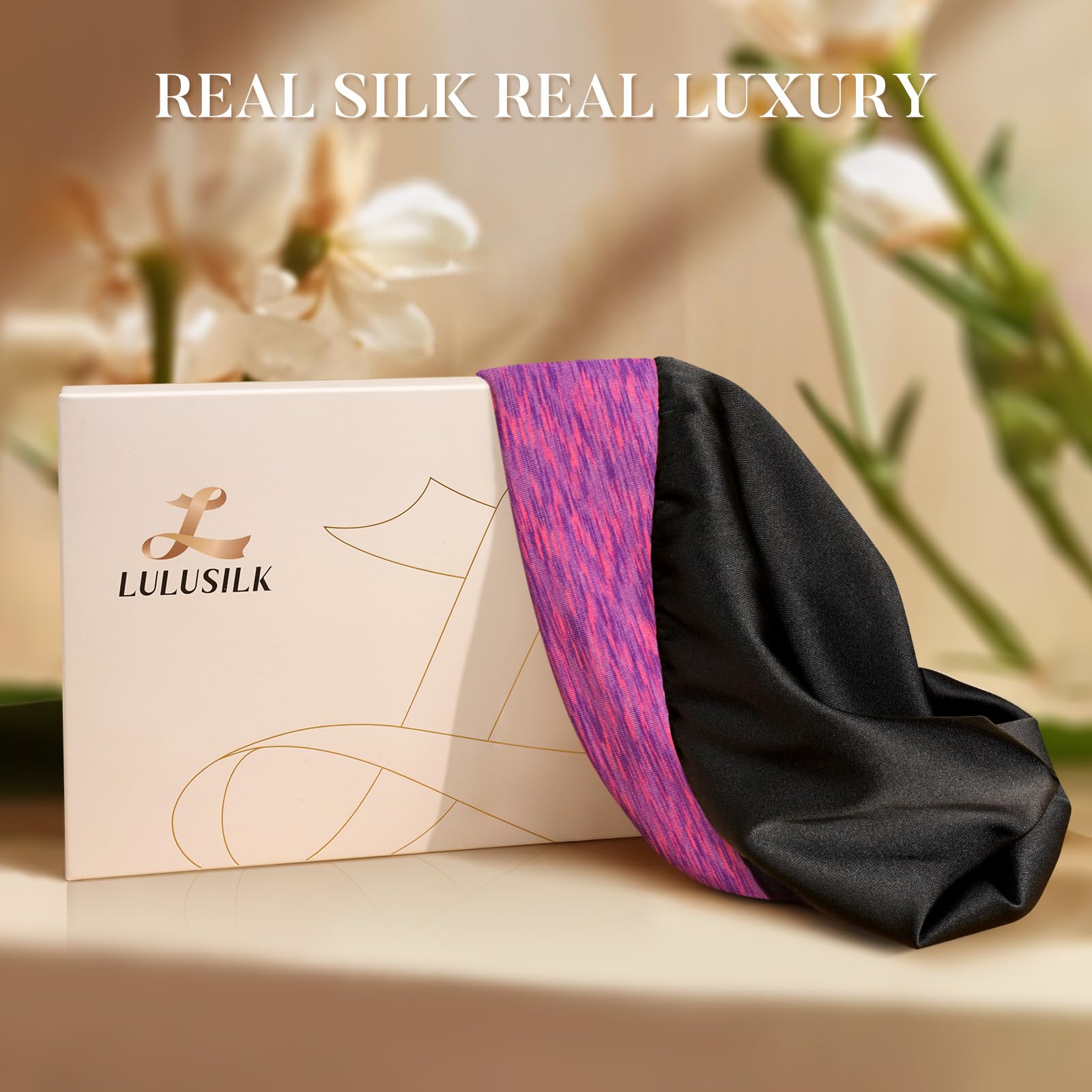 LULUSILK lifestyle morning routine shows preserved curls after sleep