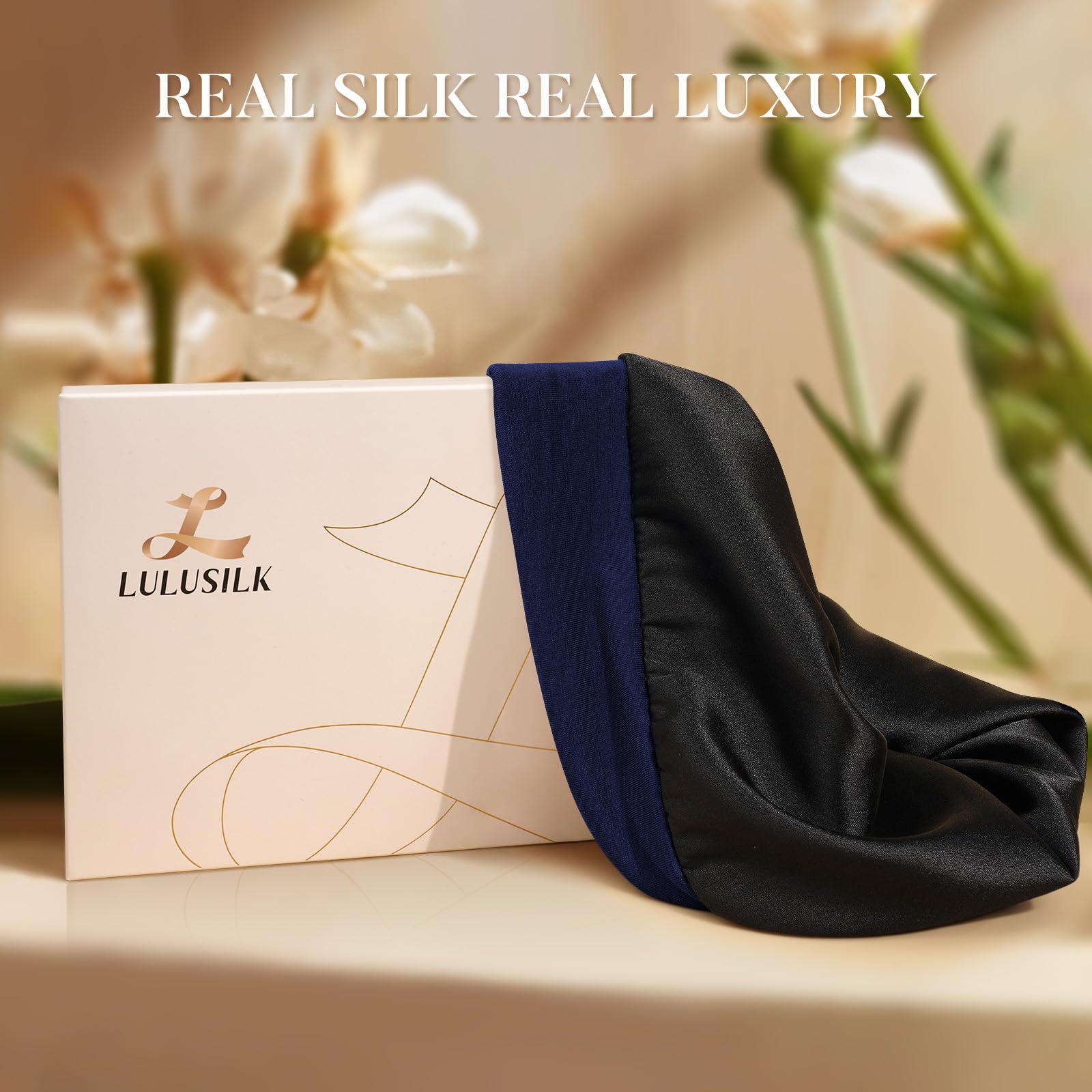 LULUSILK bonnet in gift box ready to give as a protective hair present
