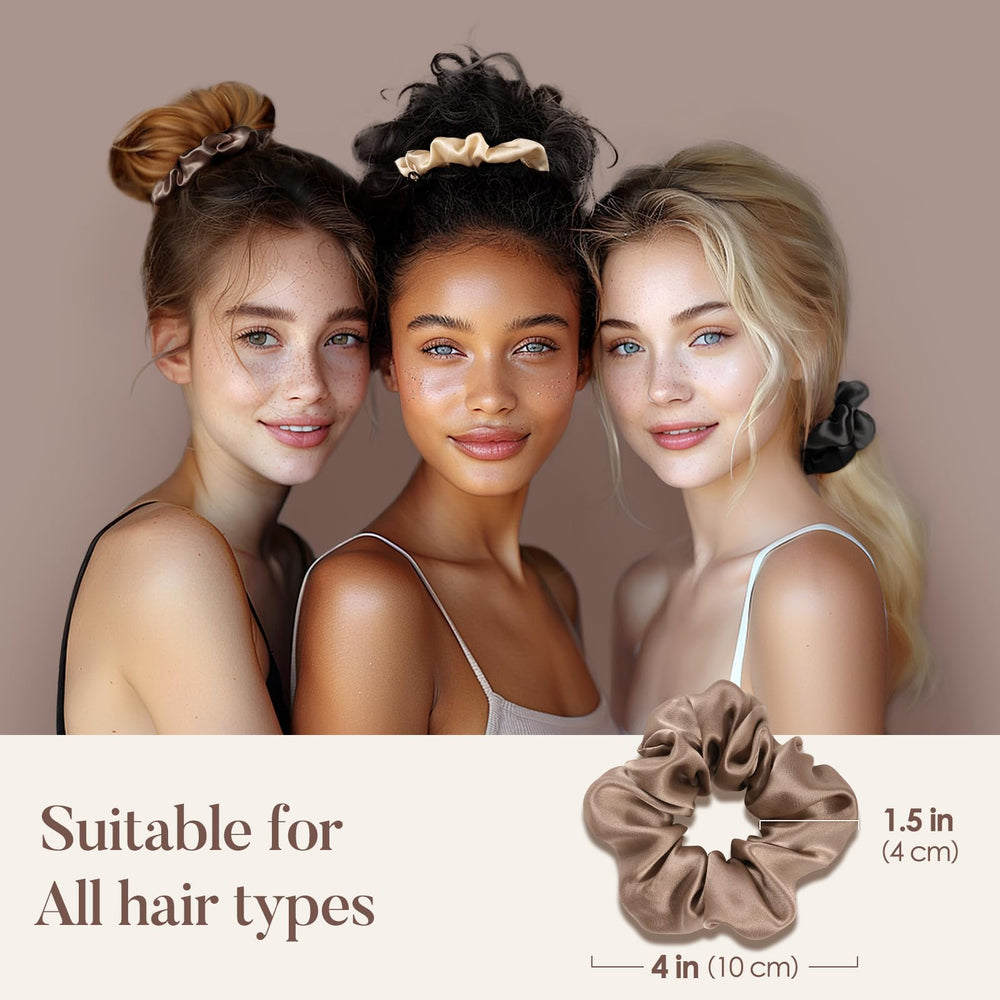 LULUSILK worn in pineapple sleep style preserving curls and preventing creases overnight