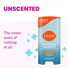 Person applying Lume underarm demonstrating quick all-over odor protection