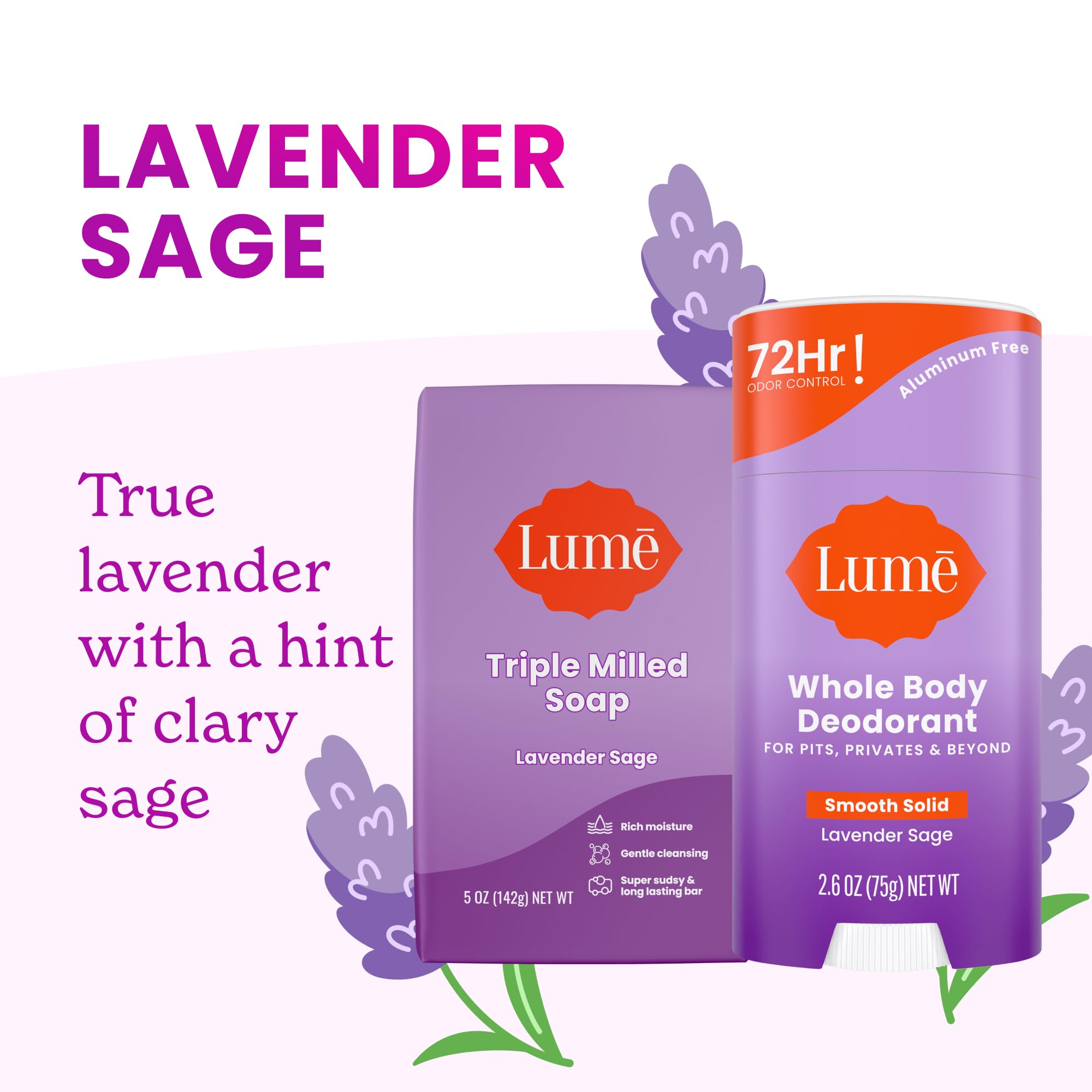 Applying Lume stick underarm demonstrating targeted odor control benefit